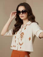 Zummer Embroidered Cotton Co-Ord Set