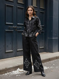 Cotton Embroidered Shirt With Palazzos Co-Ords Set