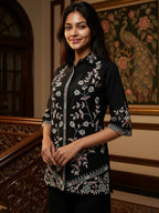 Cotton Embroidered Shirt With TrouserCo-Ords Set