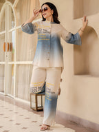 Cotton graphic printed Shirt With Trouser Co-Ords Set