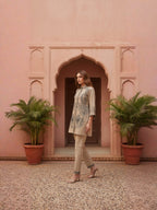 Cotton Embroidered Shirt With TrouserCo-Ords Set