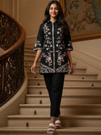 Cotton Embroidered Shirt With TrouserCo-Ords Set