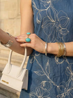 Zummer Blue Cord Work Denim Dress