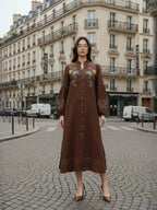 Zummer Embroidered midi Dress