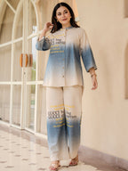 Cotton graphic printed Shirt With Trouser Co-Ords Set
