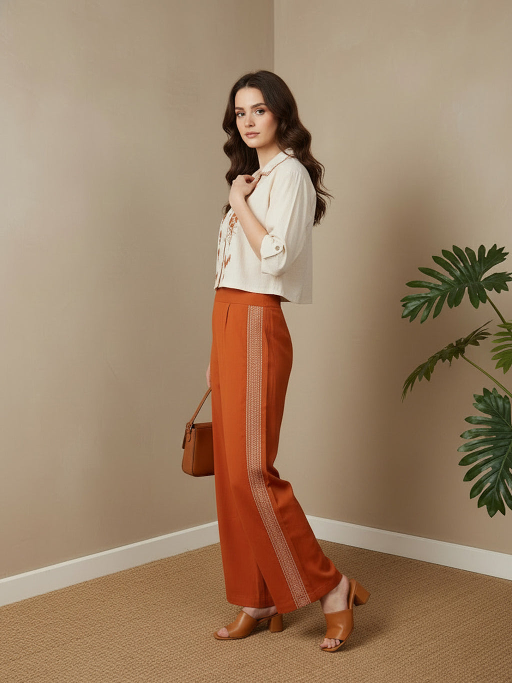 Zummer Embroidered Cotton Co-Ord Set
