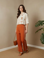Zummer Embroidered Cotton Co-Ord Set