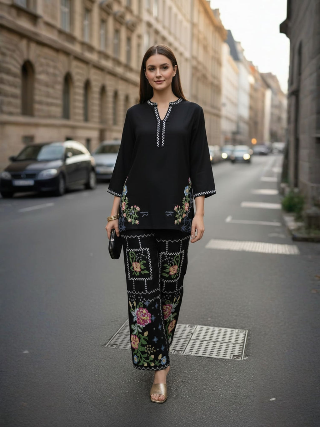 Zummer Embroidered Co-Ords Set