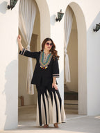 Zummer Women Black Embroidered Cotton Co-Ord Set
