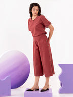 Cotton Top With Palazzos Co-Ords Set