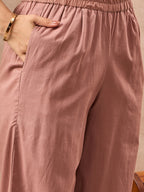 Floral Embroidered Shirt With Trouser Co-Ords Set