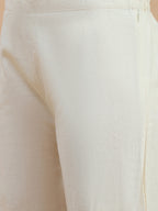 Cotton Floral Embroidered Tunic With Trouser Co-Ords Set