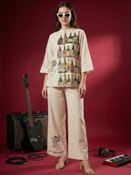 Zummer Hand-Painted Cotton Co-Ord Set