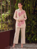 Zummer Embroidered Shirt &amp; Trouser Co-Ord Set – Off White