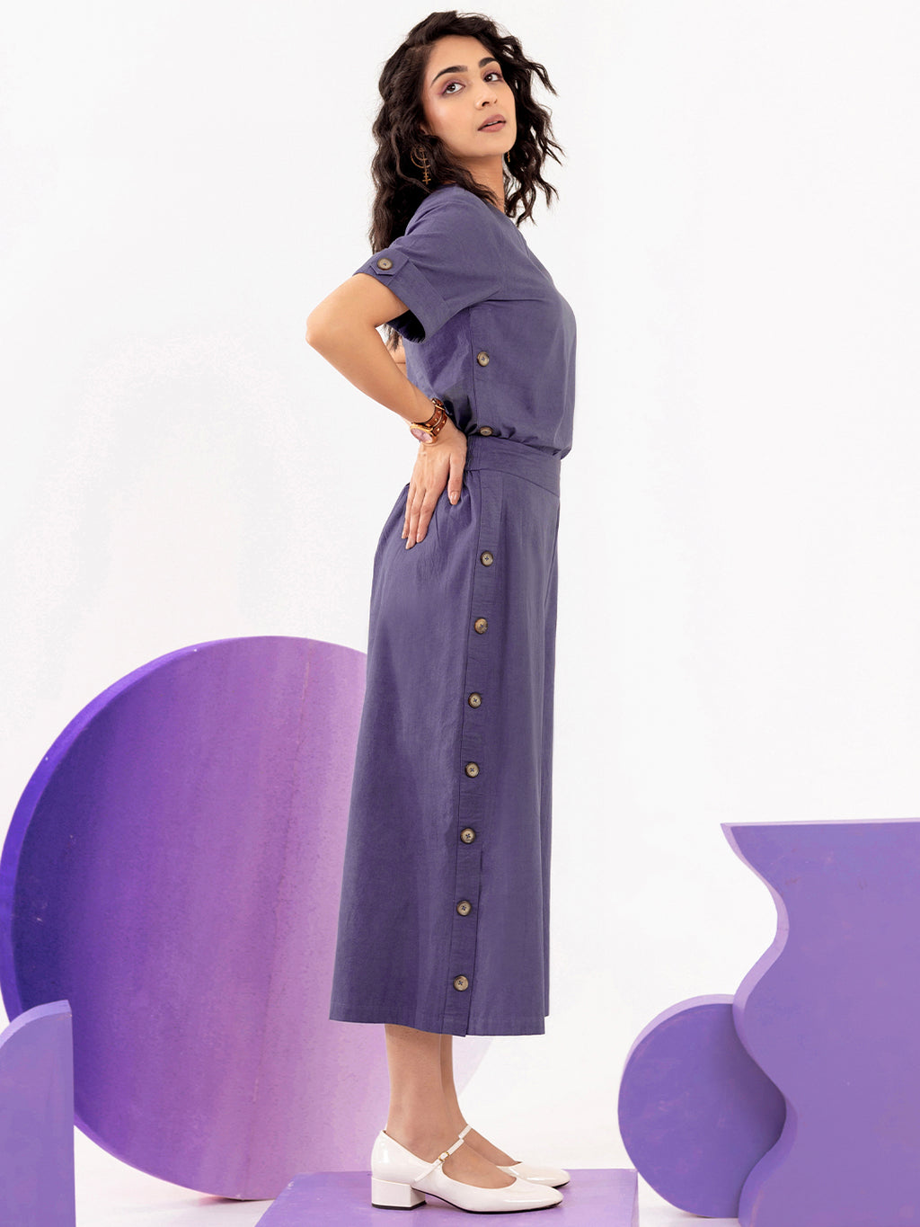 Cotton Top With Palazzos Co-Ords Set