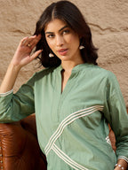 Cotton Tunic With Trouser Co-Ords Set