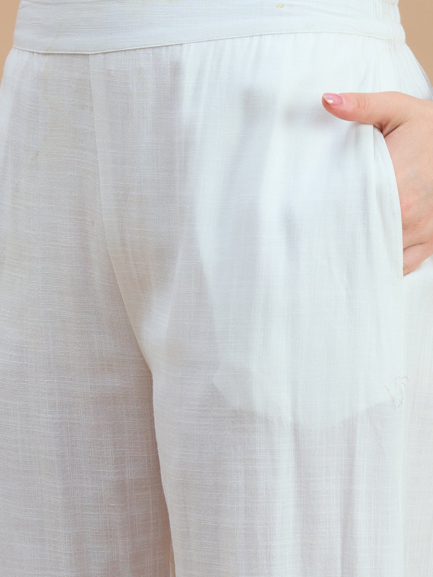 Zummer Cotton Floral Embroidered Shirt & Trouser Co-Ord Set