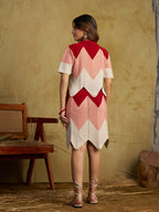 Zummer Women Multi Colour Pure Cotton Top & Skirt Co-Ord Set