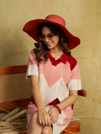 Zummer Women Multi Colour Pure Cotton Top & Skirt Co-Ord Set