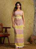 Zummer Women Multi Seamless Knitted Co-Ord Set