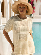 Zummer Off White Seamless Cotton Co-Ord Set