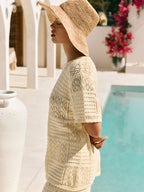 Zummer Off White Seamless Cotton Co-Ord Set