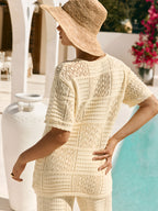 Zummer Off White Seamless Cotton Co-Ord Set