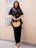Roma Embroidered Tunic With Trouser Co-Ords Set