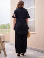 Roma Embroidered Tunic With Trouser Co-Ords Set