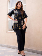 Roma Embroidered Tunic With Trouser Co-Ords Set