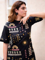 Roma Embroidered Tunic With Trouser Co-Ords Set