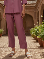 Roma Embroidered Shirt With TrouserCo-Ords Set