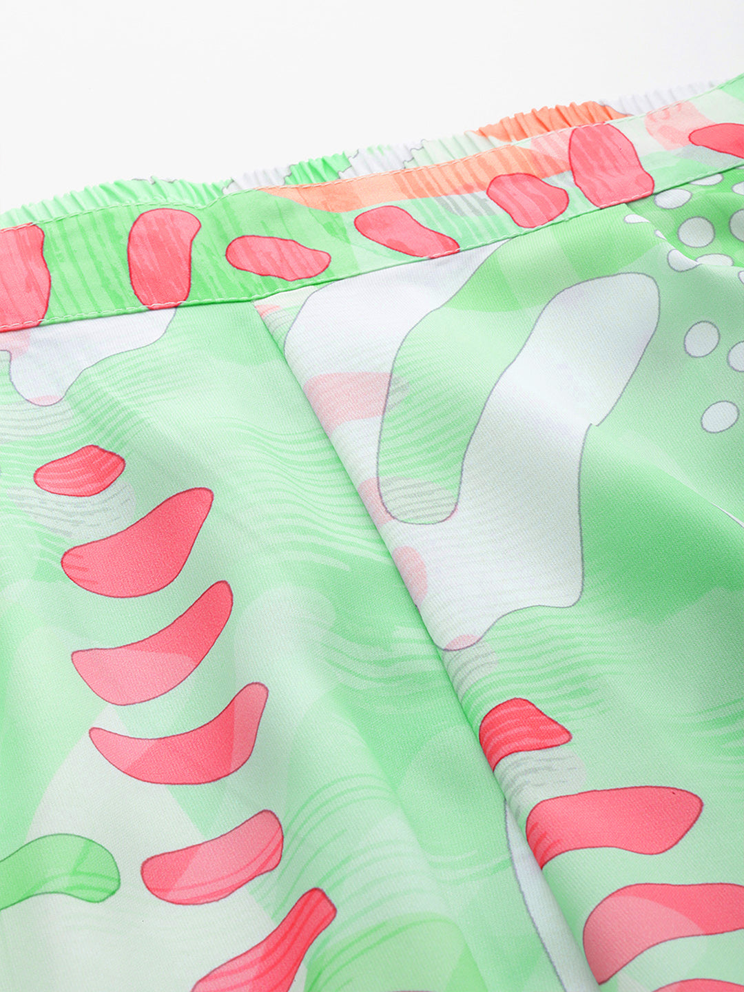 Green Abstract Printed Co-Ords Set