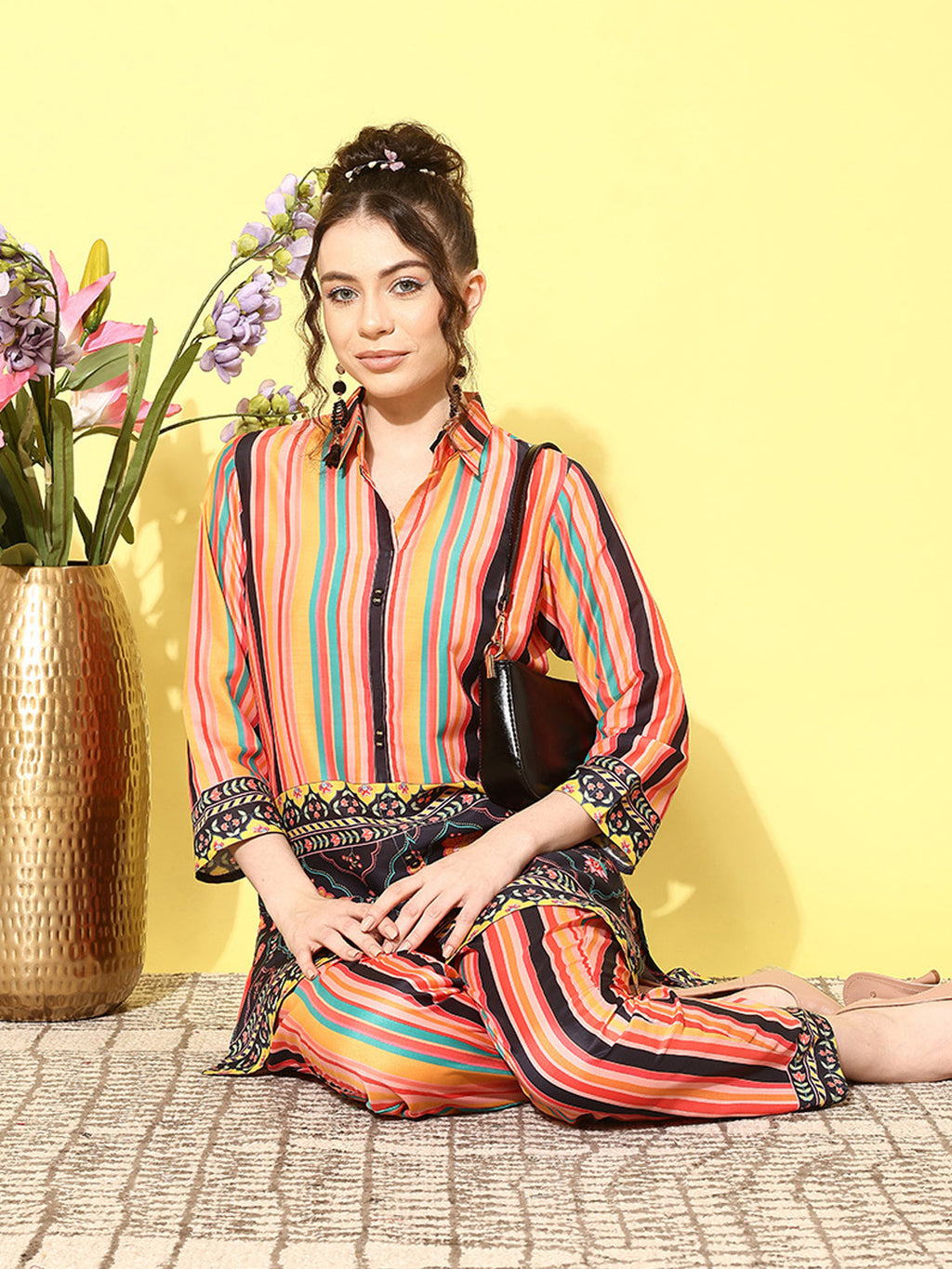 Striped Print Co-Ords Set