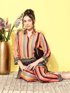 Striped Print Co-Ords Set