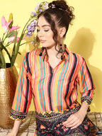 Striped Print Co-Ords Set