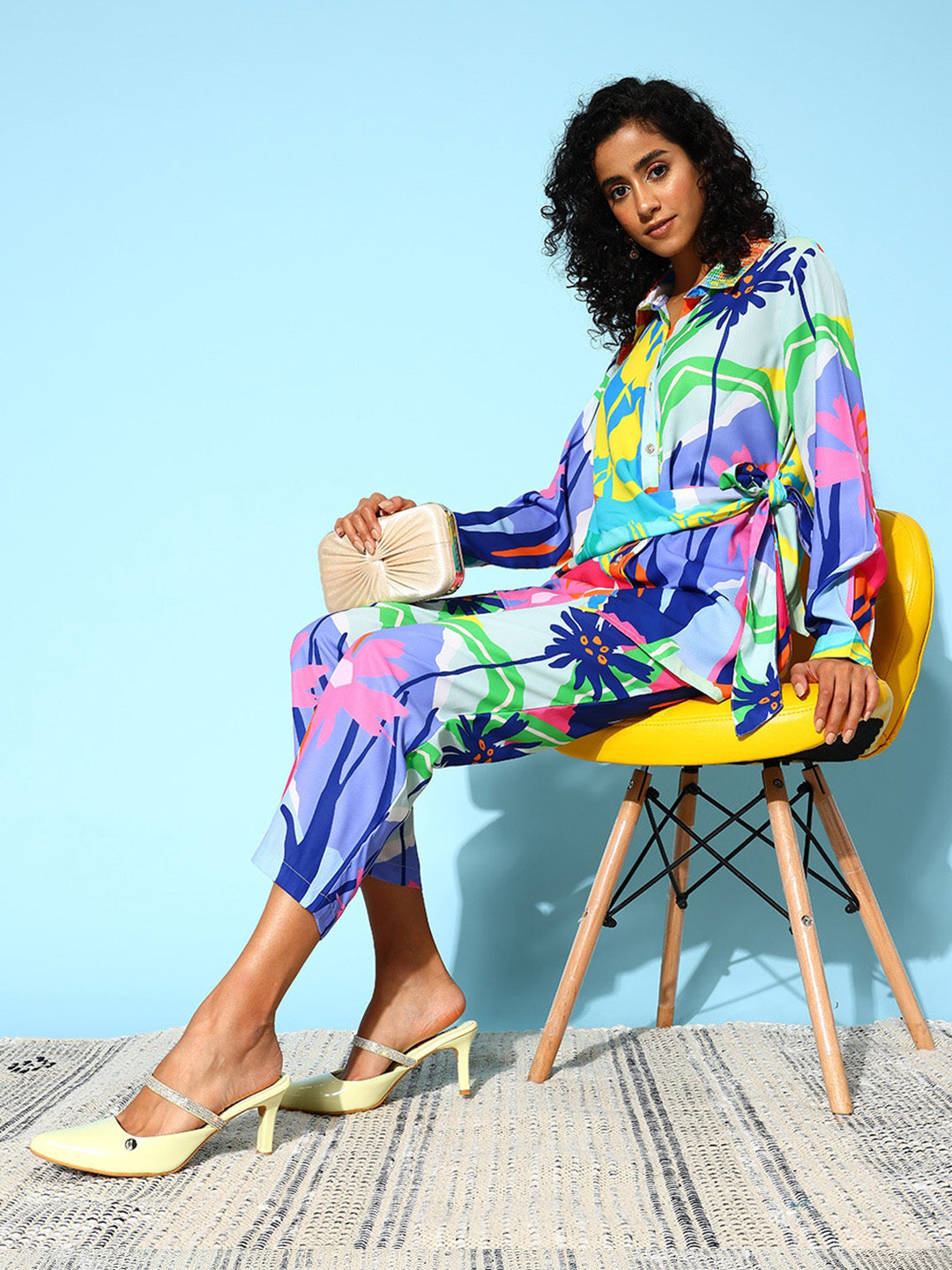 Multi  Floral  Printed Co-Ords Set