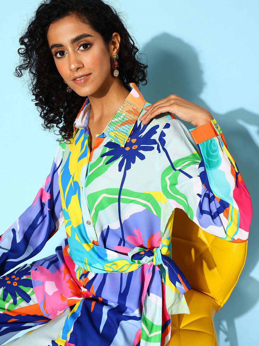 Multi  Floral  Printed Co-Ords Set