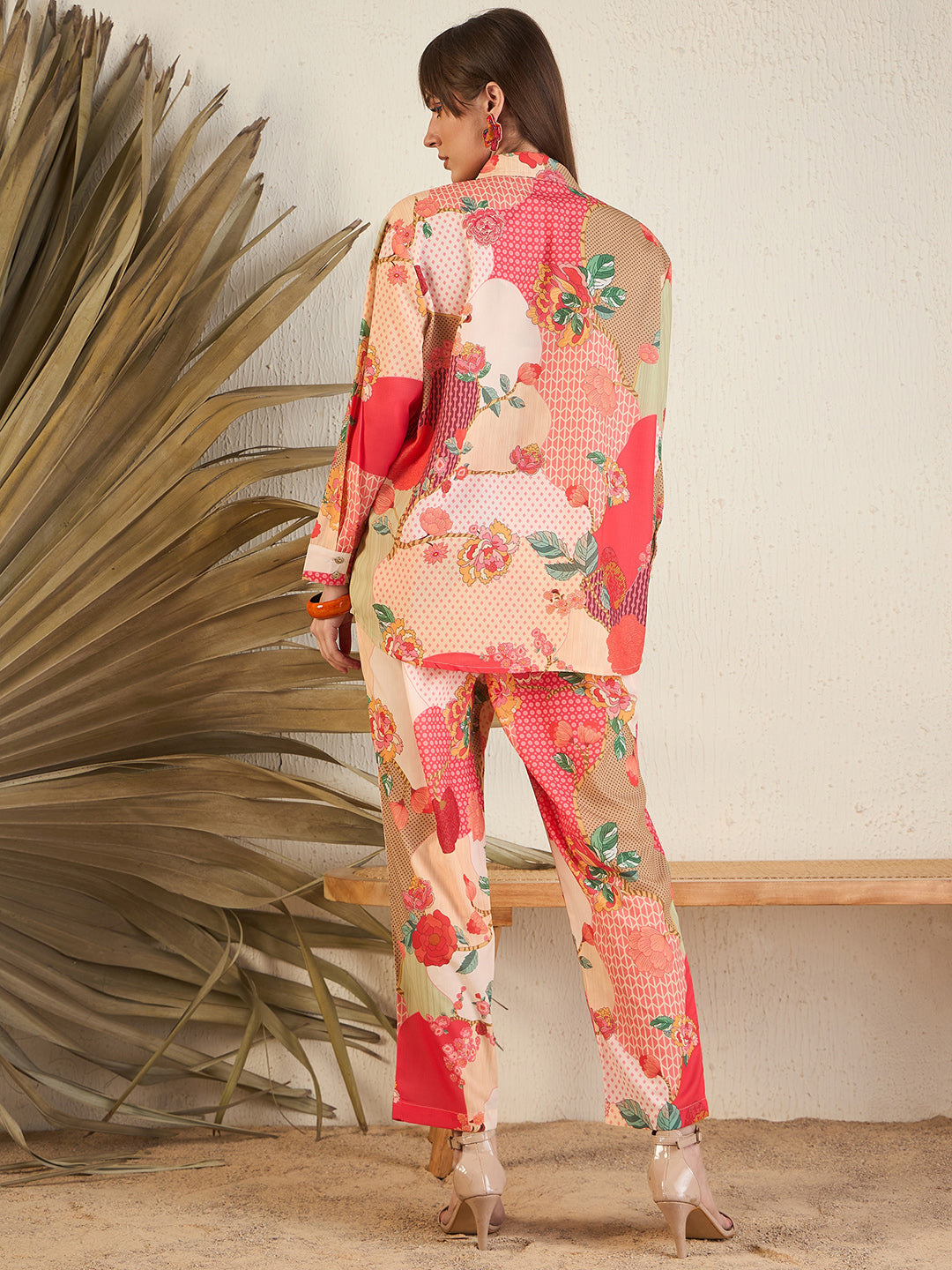 Multi Collar Embellished Co-Ords  Set