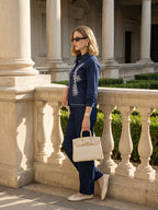 Zummer Denim Co-ord Set – Navy Blue Indigo Embroidered Shirt & Trousers