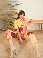 Yellow Embroidered Co-Ords Set