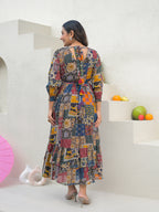 Zummer Multi-Coloured Embellished Cotton Maxi Dress