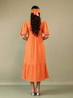 Cotton Floral Embroidered Dress