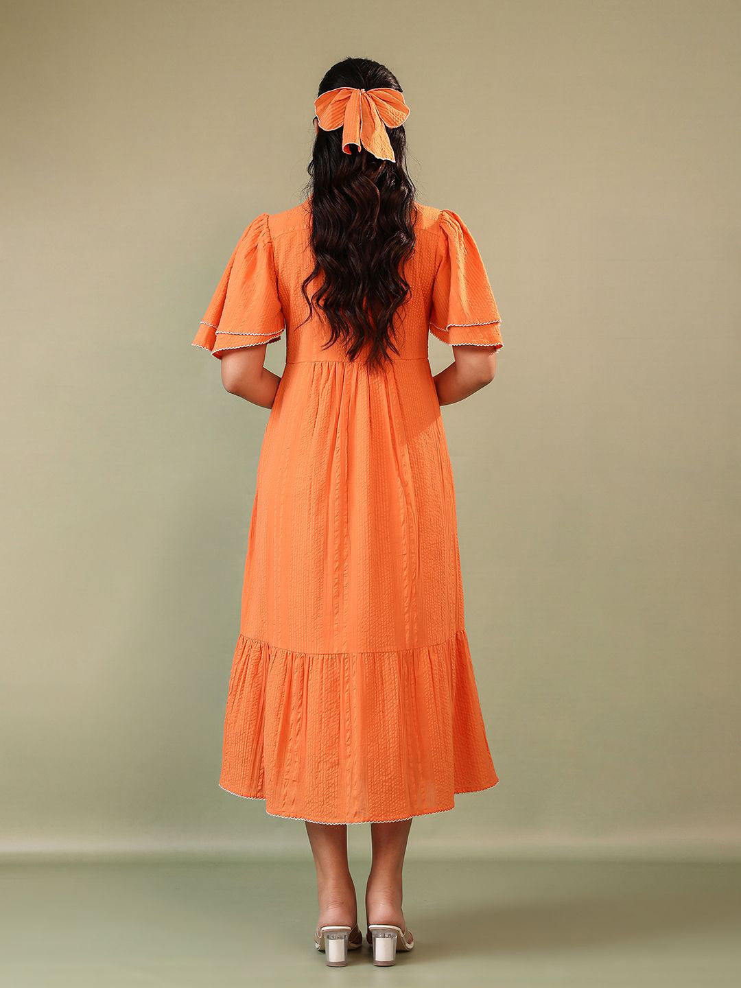 Cotton Floral Embroidered Dress