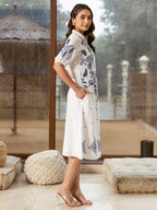 Cotton Tropical Embroidered Dress