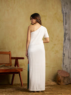 Zummer Seamless Knitted One Shoulder Bodycon Maxi Dress