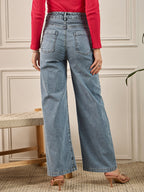 Light Blue Wash Straight Fit Jeans