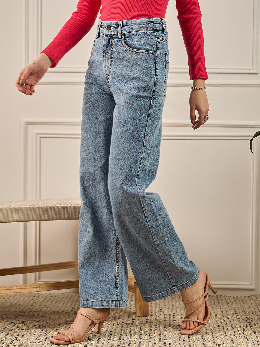 Blue Light Fade  Straight Fit Jeans