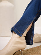 Blue Wash Denim Bellbottom Jeans