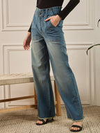 Green Light Fade  Straight Fit Jeans